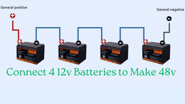 How to Connect 4 12V Batteries to Make 48V